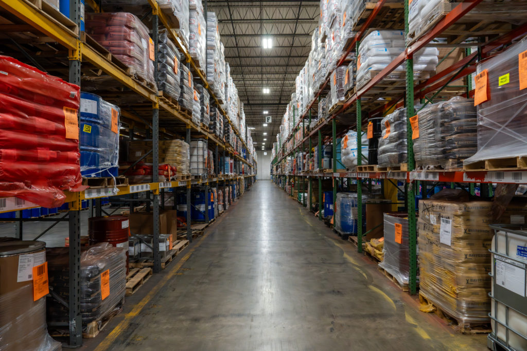 Porter logistics Atlanta warehouse shelves