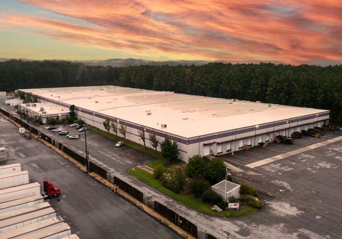 Porter Logistics 3pl atlanta warehouse exterior shot