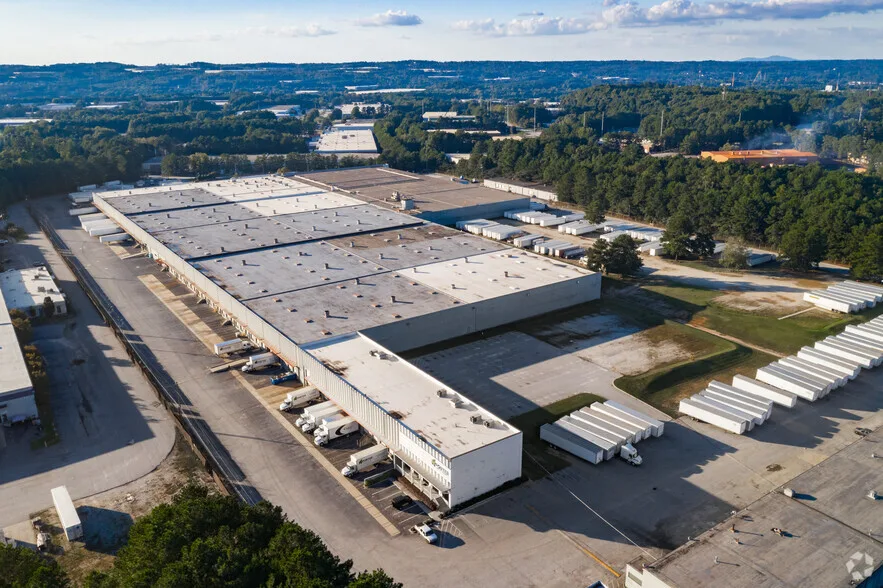Aerial photograph of Porter Logistics Atlanta warehousing facility 4