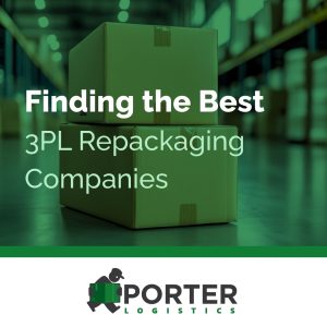 Professional kitting and assembly services by one of the top 3PL repackaging companies, Porter Logistics, showing retail-ready boxed goods.